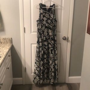 Tommy Hilfiger black floral maxi